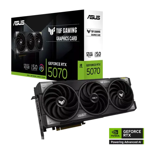 Placa de Video Asus RTX 5070 Tuf Gaming 12GB OC